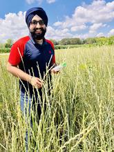 a photo of Gurparteet Singh in the field
